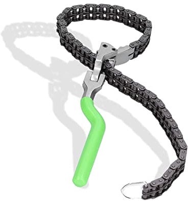 Schraubenschlüssel, 20,5 Heavy Duty Ratschen-Kettenschlüssel, Öl-Kraftstofffilter-Kettenschlüssel, Passend für 2,4 Bis 7,6 Durchmesser, Verstellbare Entfernung Langer Griff Auto-Reparaturwerkzeug