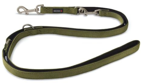 Wolters Führleine Professional Comfort, Farbe:Olive/schwarz, Größe:M 200 cm x 15 mm