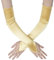 BABEYOND Lange Opern-Party-Handschuhe, fingerlos, 1920er-Jahre-Stil, Satin, Teeparty-Handschuhe, Kostüm, dehnbar, Erwachsenengröße, Ellenbogenlänge, gold, Einheitsgr��e