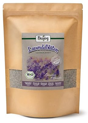 Biojoy Fleurs de Lavande séchées BIO (250 g), entières, pour Infusion ou Tisane