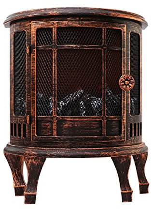 smashing Chimenea eléctrica pequeña,Calefactor eléctrico para Uso en Interiores - Regalo para Ella, Adornos navideños de Año Nuevo para Pared, Ventana, hogar, Bar, Restaurante, Adornos de brasero