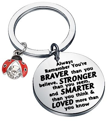 NQL Porte-clés coccinelle - porte-bonheur - pour les amateurs de coccinelle - inspirant - Porte-clés coccinelle