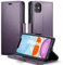 XYGLOW Handyhülle für iPhone 11 Hülle Premium Leder Klappbar Kartenfach Magnet Standfunktion RFID Schutzhülle für iPhone 11 Flip Case Wallet Cover Klapphülle Lederhülle 6.1-Lila