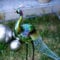 Metall Garten-Figur Pfau 85cm bunt Dekofigur groß Gartendeko Deko-Skulptur Tierfigur Vogel