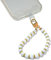 AMAYO - Naturstein Handykette Universal, Handyanhänger, Handy Perlen Schlüsselband, Handschlaufe, Armband, Handyband, kompatibel mit jedem Handy, Smartphone und Handy Hülle (Weiss Howlite)