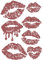 MAYJOYDIY Kiss Lips Rhinestone Iron on Hotfix Transfer Decal Streetside Graffiti Style Rhinestone DIY Applique Sticker Iron on Hotfix Transfer Crystal Patch for T-Shirt Jacket Clothing Craft