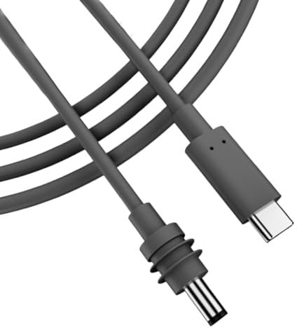 USB C to DC Converter - USB C to 12V Converter, USB C PD to DC Barrel Converter | Black Waterproof DC to USB C Cable, USB to 12V DC Cable for Extended Journeys Outdoor Settings Indoors Outdoors