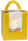 Gcardist Gold Elegant Formal Disposable Cupcake Boxes 25pcs Single Cupcake Holders with Window 9.3x9.3x11.4cm (3.7x3.7x4.5 inch) Cupcake Containers