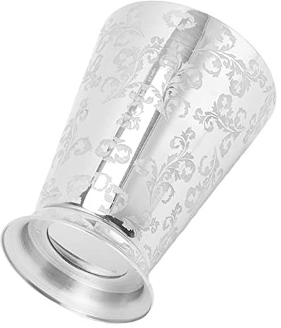 Vintage Moscow Mule Mug, 304 en Acier Inoxydable à Boire en Verre Cocktail Tasse avec Finition élégante en Argent, pour Les, Usage Domestique (Sculpture de Motif de Feuilles)