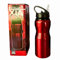 Botella Aluminio 600 ml Ligera con Pitorro Extraible y Asa - Cantimplora Deportiva para Agua Fría - Antivuelco y Aislante - Colegio, Bicicleta, Gimnasio, Camping y Oficina - Niños y Adultos (Roja)