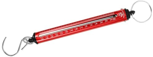 Holibanna Tragbare Federwaage Hängewaage Kofferwaage aus Edelstahl 15 Kg mit Haken für Reise Gepäck