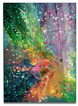 Giallobus - Cuadro sobre Vidrio ACRÍLICO - Abstract Design - Color Light 2-70X100CM