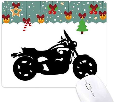Tapis de souris mécanique pour moto Motif silhouette, jeu de bureau
