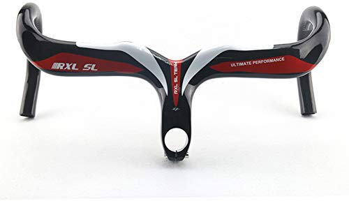 RXL SL 1-1/8 rennrad carbon lenker rot 3K glänzend internes routing lenker rennrad carbon 440 * 100mm
