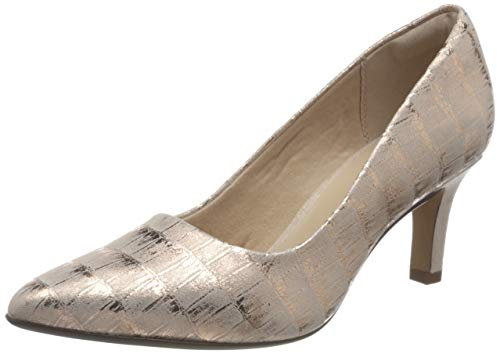 Clarks Damen Illeana Tulip Pumps, Beige (Dusty Rose Interest cuero), 40 EU