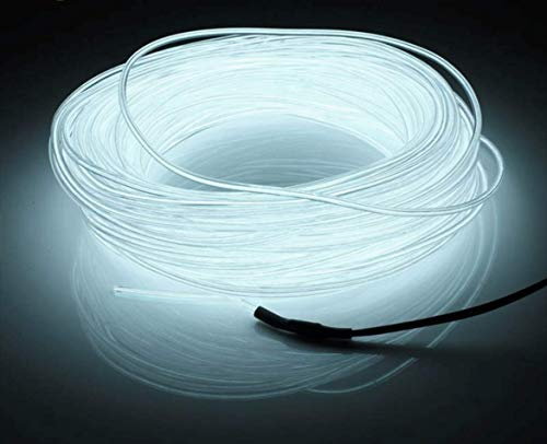 Auto Ambientebeleuchtung EL Lichtleiste Innenraumbeleuchtung Innenbeleuchtung 12V sarachen INION - (300mm (3m), Weiss)