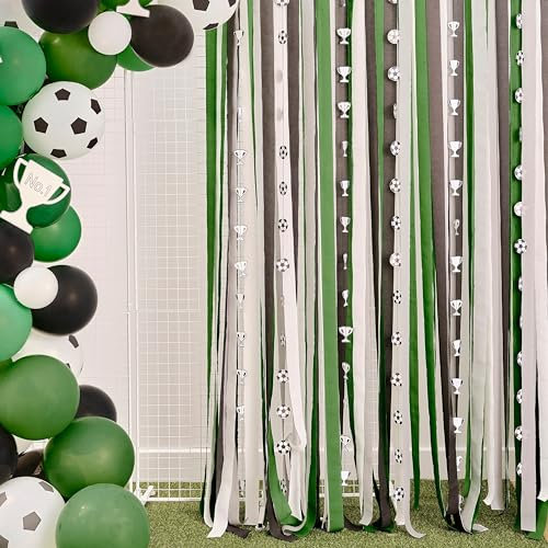 Ginger Ray FT-113 Luftschlangen aus Papier, Fußballparty, Hintergrunddekoration