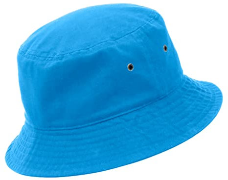 Utmost Fischerhut, 100 % Baumwolle und Denim, leicht, verstaubar, für Outdoor, Sommer, Strand, Angeln, Sonnenhut, 1 x Türkis., S/M
