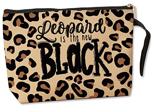 Jztco Leopardenmuster, Geschenke für Frauen, Make-up-Tasche, Geschenkideen für Leoparden-Liebhaber, Handtasche, Leoparden-Tasche, Geburtstagsgeschenke für Frauen, Muttertagsgeschenke für sie, Mutter,