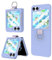 Design for Samsung Galaxy Z Flip 5 Case with Ring Shockproof Silicone Protective Cover Flip Z 5 Phone Case for Galaxy Z Flip 5 5G 2023 - Purple