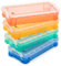 Mr. Pen 4 Pack Multi Color Plastic Pencil Box Set, Modern, Colorful, Minimalist, Slide Closure, Portable, School Supply Box