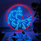 Welle Neon LED Sonnenuntergang dekorative Licht Sonnenaufgang Home Hintergrund Licht Berg Kunst Licht Zeichen Wand Dekor USB betrieben einstellbare Helligkeit