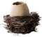 Ciieeo 1 Set dekorative Eierschalen-Vase, Hydrokulturvase, Keramik, Eierschalenvase, Sukkulentenschale, Bonsai, künstliches Rattan, Kaktus, Pflanztöpfe für Pflanzen, kleiner Blumenständer, Drachenei