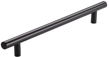 SOTECH Möbelgriff G17 BA 192 mm Ø 12 mm Edelstahl SS201 schwarz | pulverlackiert Küchengriff Bügelgriff - perfekt für vielfältige Wohnraumgestaltungen