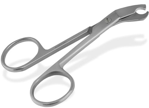 Krallenschere Kleine abgewinkelte Krallenzange Krallenschneider 9 cm - Krallen kürzen von Hund Katze Nager Kleintiere - Rostfreier Edelstahl - Markenqualität vom Fachhandel