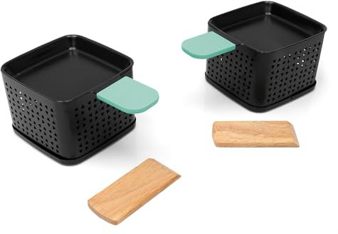 CÉCOA • Cheese’Up Duo • Lot de 2 • Raclette à la Bougie • Sans Électricité • Poêlons Antiadhésifs & Spatules en Bois • Facile à Transporter & Nettoyer • Idéal pour Amateurs de Fromage