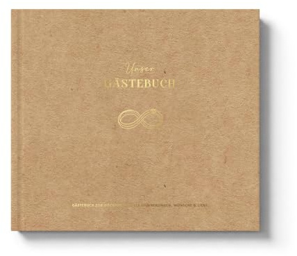 Gästebuch Hochzeit mit Fragen zum Ausfüllen, Hochwertiges Hochzeitsgästebuch mit 120g Papier ohne Durchschlagen - Platz für 48 Gäste, ausreichend Fotoplatz, für unvergessliche Hochzeitserinnerungen