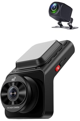 Wesafrae Dual-Lens 4G LTE SIM Dashcam Live-Streaming APP Fernüberwachung 4K+ 1080P Rückkamera WiFi Auto-Rekorder