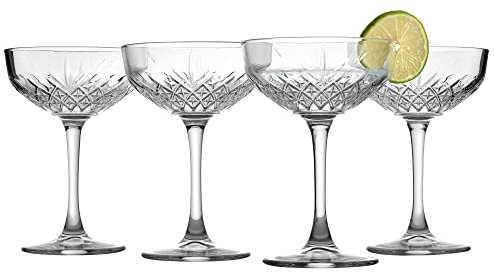 Pasabahce Glas Timeless Packung 4 Cups Champagne CL 27, 4 Einheiten, 1000 ml