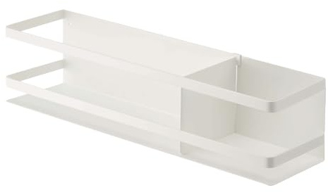 YAMAZAKI home 4120 Aufbewahrungskorb, Plastik, weiß