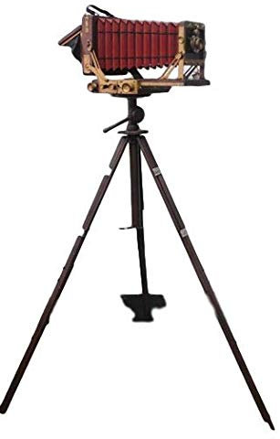 Antike nostalgische Standkamera Fotoapparat Höhe141cm aus Blech42