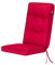 PillowPrim Sitzkissen für Gartenstühle und Campingstuhl – Für Outdoorfans & Gartenfreunde – Bequemer Sitzkomfort im Freien – Rot, 50x50x70 cm