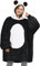 Catalonia Classy Übergroße Panda Sherpa Hoodie Decke, Flauschige Warme Kuscheldecke mit Ärmeln und Kapuze, Tragbare Decke zum Anziehen als Geschenkidee für Damen Herren Kinder