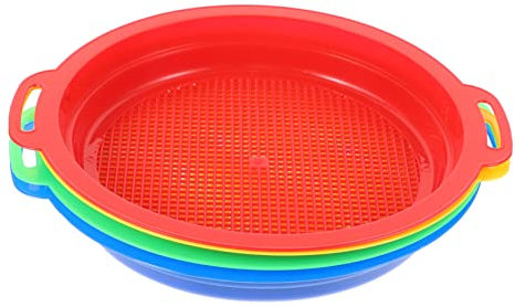 YARNOW 4pezzi Setacci per Giardinaggio Plastica Setaccio Portatile con Rete Fine per Filtrare Sabbia Piccole Pietre e Compost Strumenti da Esterno per Amanti del Giardinaggio
