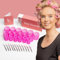 loui bouclé ® – Lockenwickler Set Premium mit Klammern [30 Stück - 18 Lockenwickler & 12 Metallklammern] – 3 verschiedene Größen für große Locken ohne Hitze – hair curler with clips – 55, 44, 32mm
