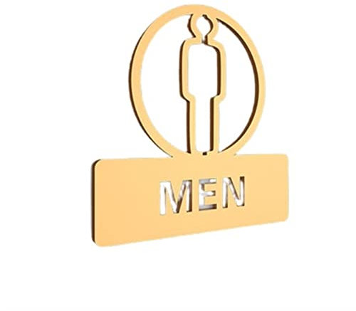 RiJpex Toilettenschild, Toilettenschilder, WC-Badezimmer, Männer und Frauen, Hinweisschild, individuelle Schilder (Farbe: Elfenbein, Größe: 20 x 20 cm) (Color : Black+White, Size : 15x15cm)