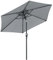 Outsunny Ombrellone da Giardino Inclinabile 2.3x2 m, Ombrellone da Terrazzo con Apertura a Manovella, Palo in Metallo e 6 Stecche, Grigio