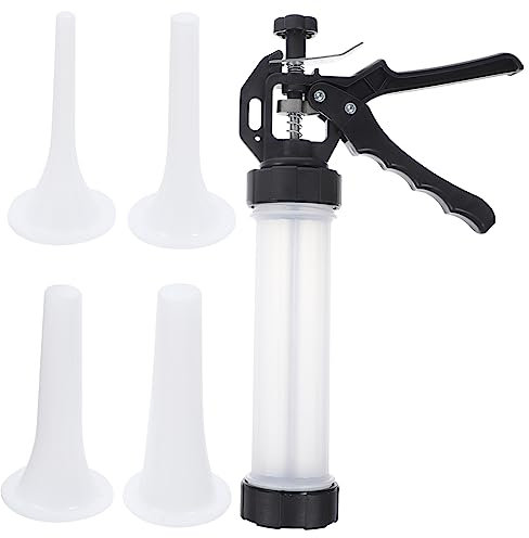 KICHOUSE 1set Manuale Per Insaccare Salsicce Acciaio Inossidabile Macchina Per Riempire Carni Con Tubo Di Riempimento Per Salsicce Hot Dog e Bratwurst