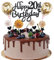 Cnrose Tortendeko Mann Frauen 20. Geburtstag Hello 20 Cake Topper schwarz gold mit Herz Stern Ballon Kuchendeko 20. Geburtstag Happy 20th Birthday Tortendeko 20 jahre Mann 20 Geburtstag Frauen
