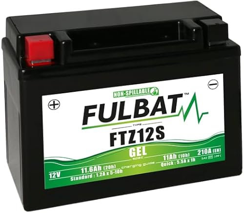FTZ12S YTZ12S FULBAT Batterie gel préchargée compatible avec Yamaha T-MAX TMAX 530 560