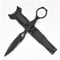 WANAHTON Edc Messer, Jagdmesser Feststehende Klinge, Edc Messer Mit Kydex Scheide, 17cm Gürtelmesser Mit Messerscheide Für Outdoor Camping Angeln Wandern (Schwarz)