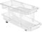 Organizador de latas para refrigerador, dispensador de refrescos con ancho ajustable, dispensador de bebidas rodante de doble capa, estante de almacenamiento automático para jugo, cerveza, yogur, café