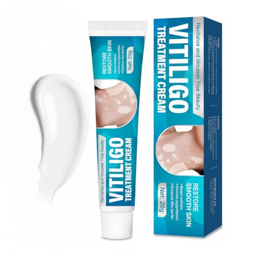 Vitiligo Creme, (20 g) Eine Vielzahl natürlicher Pflanzenextrakte verbessert effektiv die Pigmentierung, reduziert weiße Flecken und stärkt die Hautbarriere, geeignet für alle Hauttypen