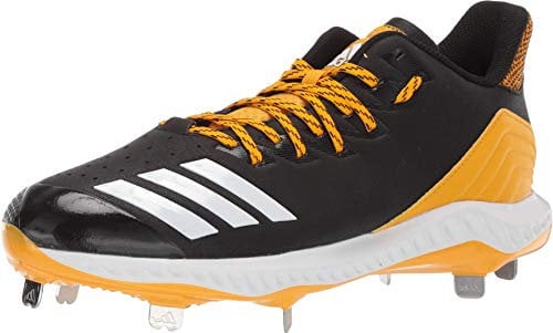 adidas Herren Icon Bounce Baseball Cleats, Schwarz (Schwarz/Weiß/Collegiate Gold), 51 EU