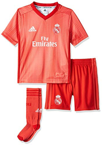 adidas Mini équipement Unisexe Enfant 18/19 Real Madrid 3rd S Corail/Rouge Vif