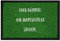 printplanet® - Fußmatte mit eigenem Text Bedrucken - Fussmatte mit Namen oder Wunschtext selbst gestalten - 60 cm x 40 cm - Aufdruck Rasen Muster